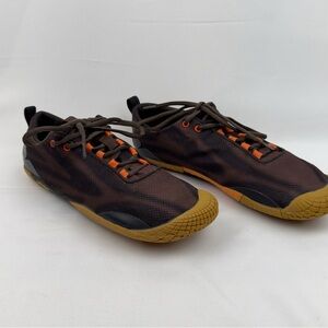 TSLA BK32 Minimalist Barefoot Zero Drop Shoes Brown Orange Gum Sz 11 Men’s